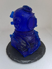 Resin desk model of Vintage Siebe Gorman 12 Bolt Standard Diving Helmet