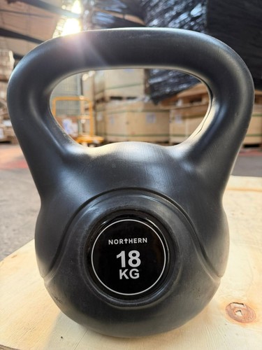 Vinyl kettlebell 18kg used - vinyl,