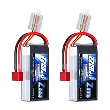 2x Zeee Short 7.4V 2200mAh 2S