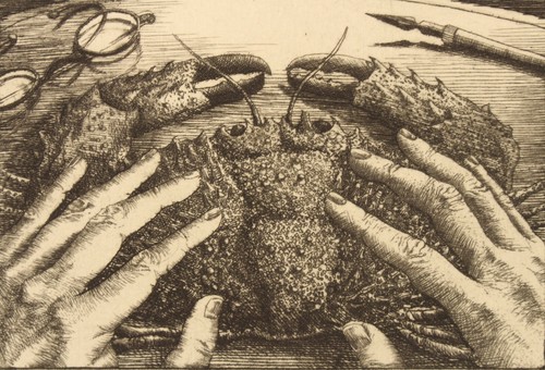 Rolf escher etching - (1936),