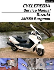 2003-2012 Suzuki AN650 Burgman Cyclepedia Printed Scooter Service Manual