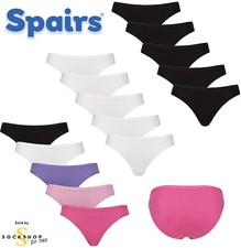 Womens Bamboo Bikini Briefs, Low Rise, High Leg Underwear, 5 Pack, Multi- Spairs