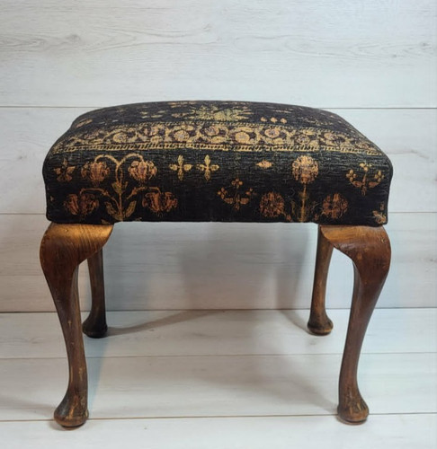 Vintage queen anne footstool - queen,
