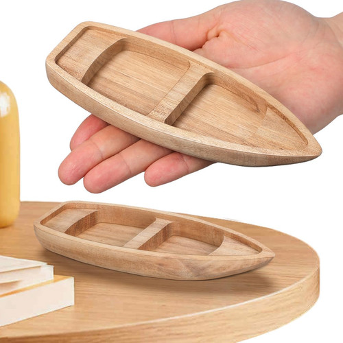 Wooden miniature boat - boat, ornament