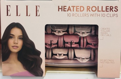 Elle heated rollers clips - heated,
