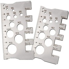 2PACK Screw Thread Pitch Gauge