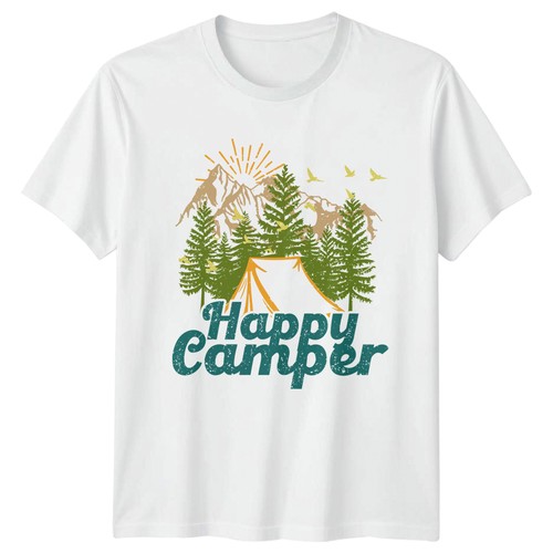 Happy camper shirt - happy, t-shirt