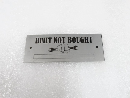 Data plate fit built - data, not