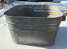 Vintage 20.5 Square Galvanized