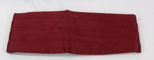 Akco rayon wine cummerbund - wine,