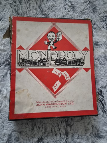 Vintage monopoly patent - vintage,