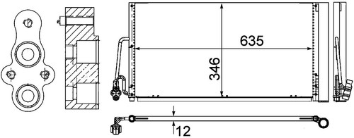 Mahle condenser - a/c,