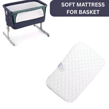 Cushioned Soft Quilted Baby Crib Basket Mattress Breathable And Anti-Allergenic