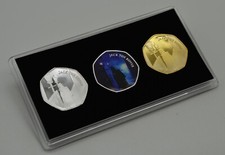 3 JACK THE RIPPER, Silver and 24ct Gold Commemoratives in 50p Coin Display Case