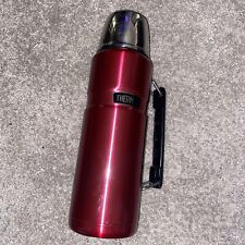 thermos 1.2 litre flask Raspberry Used Once Hot Cold Insulated Bottle Tea Coffee