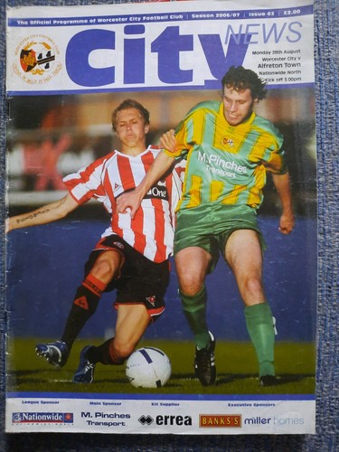 Football programme worcester - programme,