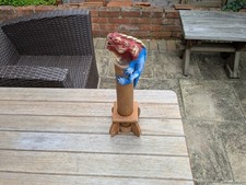 Wooden Iguana Lizard Decorative Incense Burner Stand Ornamental Chimney Style