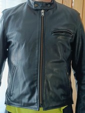 Vanson Cafe Racer Leather Jacket Size 46 Made In The USA