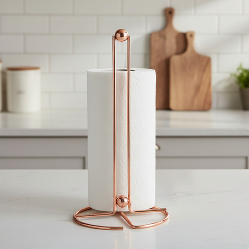 Copper kitchen roll holder - kitchen,