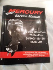 Mercury Marathon 75hp 90hp 100hp 115hp 65hp 80hp Outboard  Workshop Manual