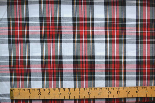 Christmas tartan 100 cotton - christmas, 100%