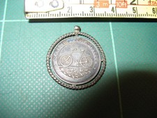Rare Antique Vintage Italian silver cycling bicycle race racing medal 1900