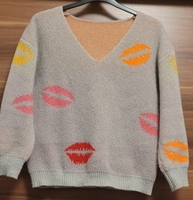 Ladies  Jumper Sweater V-Neck