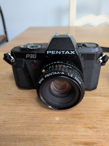 Pentax p30 black 35mm slr - pentax,