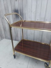 Vintage Brass Bar Cart Trolley