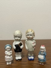 4 Vintage Porcelain Bisque