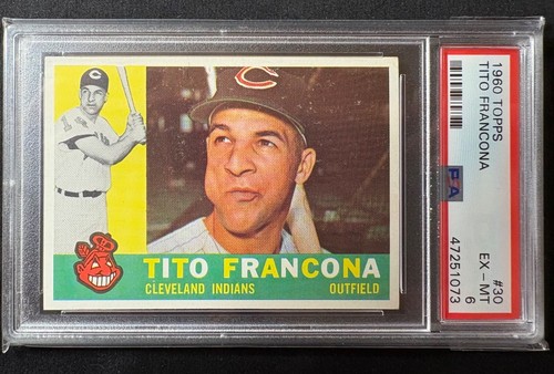 1960 topps tito francona - topps,