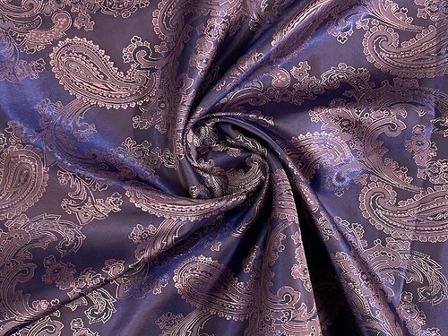 Paisley jacquard satin lining - paisley,