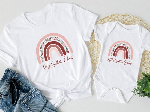 Personalised big sister little - personalised,