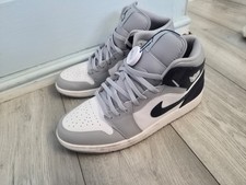 Nike Air Jordan 1 Mid 'Wolf Grey Midnight Navy UK12