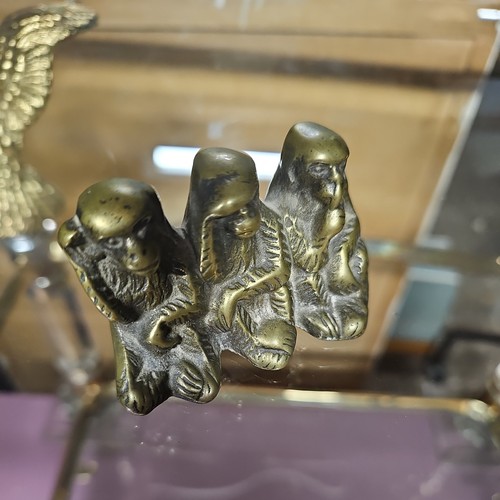 Vintage brass miniature wise - 3,