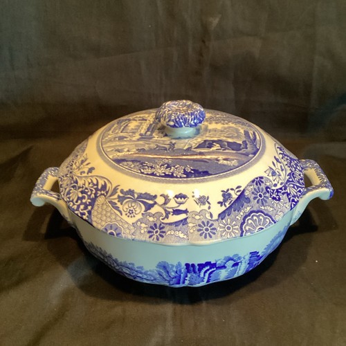 Spode blue italian lidded - blue,