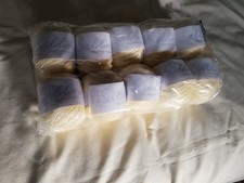 Sealed Pack Sublime Egyptian Cotton DK 10 x 50g balls paleish Yellow