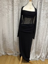 Zara Black Long Dress Size L
