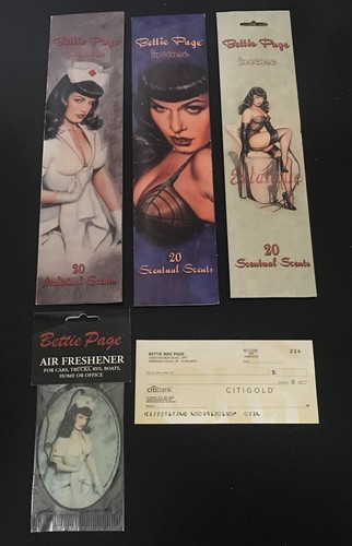 Bettie page original check - bettie,