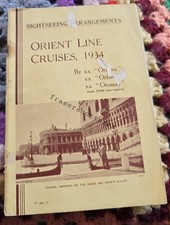 1934 Orient Line Cruises S.S