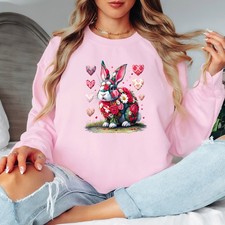 Floral Bunny Easter Womens