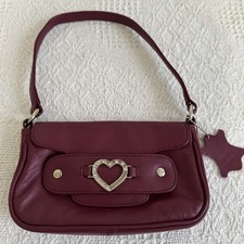 Suzy Smith red leather mini