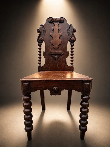 Rare antique barley twist oak - barley,