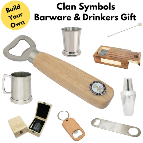 Clan symbols barware - clan,