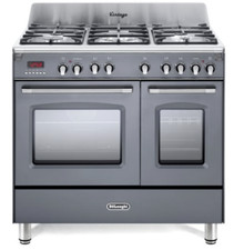 DeLonghi DVTR 906-DF SLATE 90cm Twin Cavity Dual Fuel Range Cooker