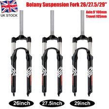 Bolany MTB Bike Fork 26/27.5/29" Aluminum Alloy Suspension Fork Straight Tube
