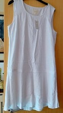 Next White Linen Dress Size 14
