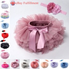 UK Infant Baby Girls 1st Birthday Outfit Romper Cake Smash Tutu Skirts Newborn
