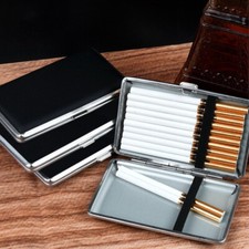 Black Leather Cigarette Box 20