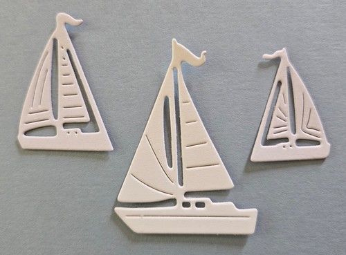 Die cut small sailboats - 3,